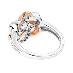 Diamond Flower Ring 10K White Gold 0.13ct Gold -The King Of Accessories diamond flower ring in rose gold 018ct 10k gold backwh