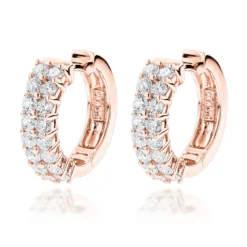 Diamond Hoop Earrings 14K Yellow Gold 1.73ct -The King Of Accessories diamond hoop earrings 14k 173ct p 40482 ro
