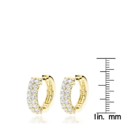 Diamond Hoop Earrings 14K Yellow Gold 1.73ct -The King Of Accessories diamond hoop earrings 14k 173ct p 40482 rulerye