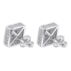 Pave Diamond Stud Earrings Under 300 - 10K White Gold Square Studs 0.33ct 15 Pave Diamond Stud Earrings Under 300 - 10K White Gold Square Studs 0.33ct -The King Of Accessories diamond stud earrings under 300 10k gold studs 029ct backwh