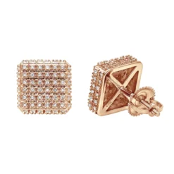 Pave Diamond Stud Earrings Under 300 - 10K White Gold Square Studs 0.33ct 14 Pave Diamond Stud Earrings Under 300 - 10K White Gold Square Studs 0.33ct -The King Of Accessories diamond stud earrings under 300 10k gold studs 029ct ro
