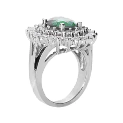 14K White Gold Ladies Gemstone Diamond & Emerald Ring 1.96ctd 3cte 6 14K White Gold Ladies Gemstone Diamond & Emerald Ring 1.96ctd 3cte -The King Of Accessories emerald rings ladies gemstone diamond ring 14k 196ctd 3cte p 29334 back white