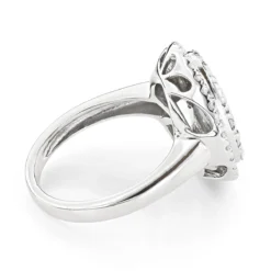 Ladies Cluster Halo Diamond Engagement Ring 2.84ct 14K White Gold 8 Ladies Cluster Halo Diamond Engagement Ring 2.84ct 14K White Gold -The King Of Accessories engagement rings ladies cluster diamond ring 284ct 14k backwh