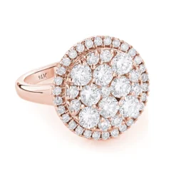 Ladies Cluster Halo Diamond Engagement Ring 2.84ct 14K White Gold 7 Ladies Cluster Halo Diamond Engagement Ring 2.84ct 14K White Gold -The King Of Accessories engagement rings ladies cluster diamond ring 284ct 14k ro