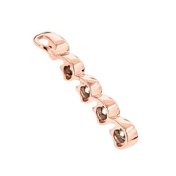 Ladies Diamond 14K Rose Gold Journey Jewelry Collection Item 0.5ct -The King Of Accessories gold diamond journey jewelry collection item 060ct p 39 backro