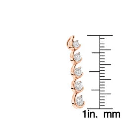 Ladies Diamond 14K Rose Gold Journey Jewelry Collection Item 0.5ct -The King Of Accessories gold diamond journey jewelry collection item 060ct p 39 rulerro