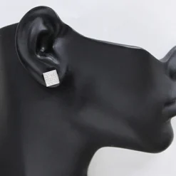 Gold Pave Diamond Stud Earrings 0.41ct 10K White Gold 5 Gold Pave Diamond Stud Earrings 0.41ct 10K White Gold -The King Of Accessories gold pave diamond stud earrings 041ct 10k p 50015bod