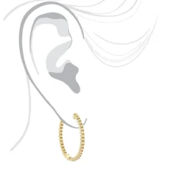 Inside Out Yellow Diamond Hoop Earrings 14K Yellow Gold By Luxurman 2.2ct. -The King Of Accessories inside out yellow diamond hoop earrings in 14k gold by luxurman 22ct bodye