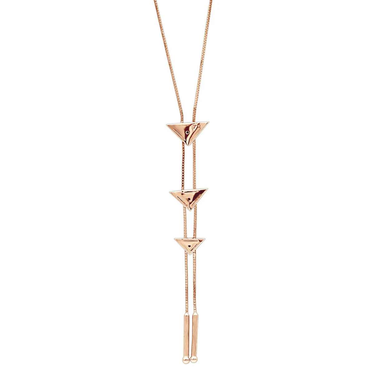 14K White Gold Diamond Triangle Necklace For Women Adjustable By LUXURMAN 0.25ct 6 14K White Gold Diamond Triangle Necklace For Women Adjustable By LUXURMAN 0.25ct - Image 6