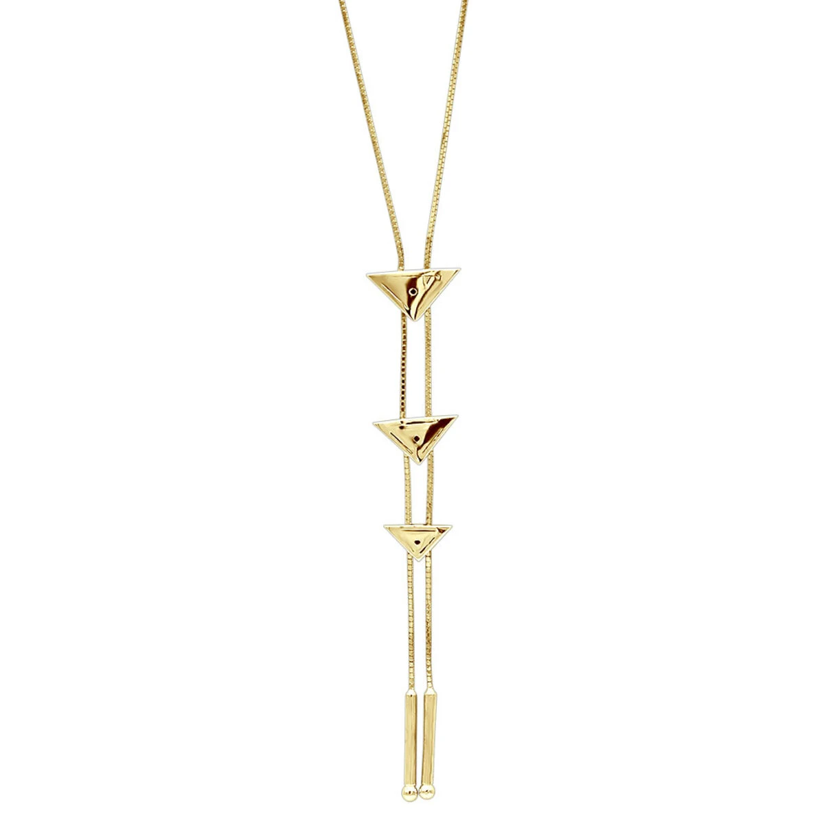 14K White Gold Diamond Triangle Necklace For Women Adjustable By LUXURMAN 0.25ct 5 14K White Gold Diamond Triangle Necklace For Women Adjustable By LUXURMAN 0.25ct - Image 5