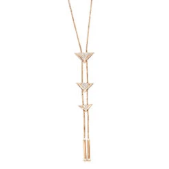 14K White Gold Diamond Triangle Necklace For Women Adjustable By LUXURMAN 0.25ct 14 14K White Gold Diamond Triangle Necklace For Women Adjustable By LUXURMAN 0.25ct -The King Of Accessories jewelry 14k gold diamond triangle necklace for women adjustable by luxurman 025ct ro