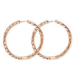 14K White Gold Large Diamond Hoop Earrings 3.5ct Inside Out Pave Setting 13 14K White Gold Large Diamond Hoop Earrings 3.5ct Inside Out Pave Setting -The King Of Accessories jewelry 14k gold large diamond hoop earrings 35ct inside out pave setting backro