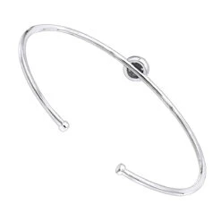 Stackable 14K White Gold Pave Diamond Bangle Bracelet For Women 0.42ct Luxurman -The King Of Accessories jewelry stackable 14k gold pave diamond bangle bracelet for women 042ct luxurman backwh