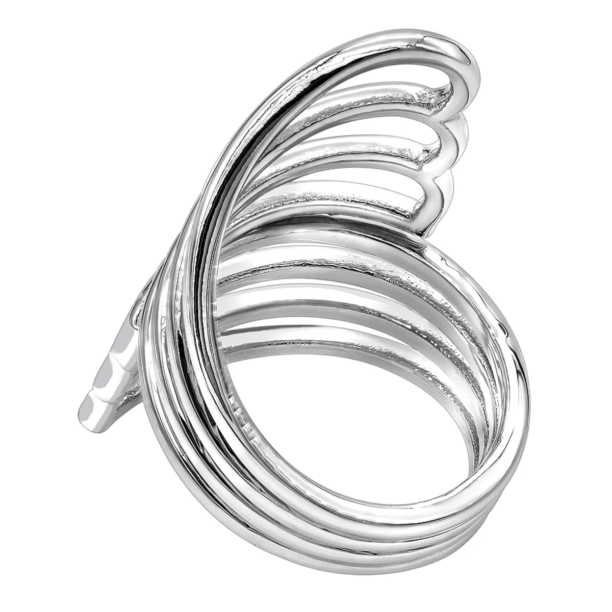 Unique 14K White Gold Butterfly Wings Cocktail Ring For Women By Luxurman 4 Unique 14K White Gold Butterfly Wings Cocktail Ring For Women By Luxurman - Image 4