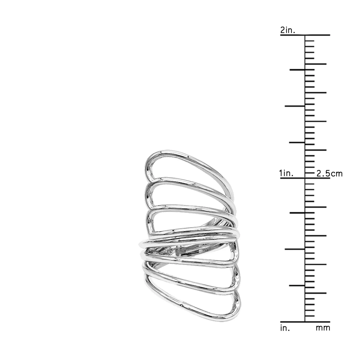 Unique 14K White Gold Butterfly Wings Cocktail Ring For Women By Luxurman 6 Unique 14K White Gold Butterfly Wings Cocktail Ring For Women By Luxurman - Image 6