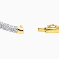Women's Diamond Snakes Bangle Bracelet 18K White Gold By Joe Rodeo 6.44Ct -The King Of Accessories jewelry womens diamond snakes bangle bracelet 18k gold by joe rodeo 644ct backye