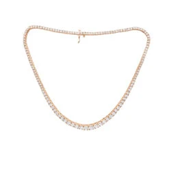 Ladies Designer Diamond Eternity Necklace 17.70ct 18K White Gold -The King Of Accessories ladies designer diamond eternity necklace 1770ct 18k gold ro