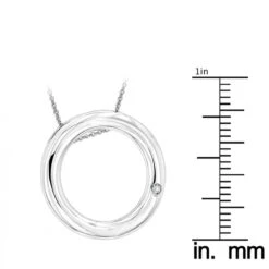 Ladies Diamond Circle Pendant In Sterling Silver Luxurman Love Quotes -The King Of Accessories ladies diamond circle pendant in sterling silver luxurman love quotes ruler