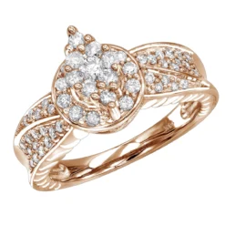 Ladies 14K White Gold Cluster Diamond Ring 0.75ct -The King Of Accessories ladies diamond rings 14k cluster diamond ring 088ct p 6776 ro