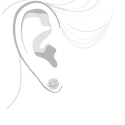 6 Carat Look Large Diamond Cluster Earrings 14K White Gold Studs 2 Carats 11 6 Carat Look Large Diamond Cluster Earrings 14K White Gold Studs 2 Carats -The King Of Accessories large diamond cluster earrings 190ct 14k p 45523 bodwh