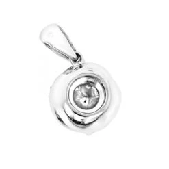 Luccello Designer Diamond Circle Pendant 0.42ct 18K White Gold 9 Luccello Designer Diamond Circle Pendant 0.42ct 18K White Gold -The King Of Accessories luccello designer diamond circle pendant 042ct 18k gold backwh