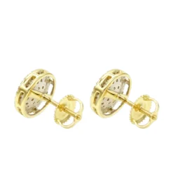 Luxurman 14K Yellow Gold Pave Round Diamond Cluster Earrings Studs 1/2 Carat 9 Luxurman 14K Yellow Gold Pave Round Diamond Cluster Earrings Studs 1/2 Carat -The King Of Accessories luxurman 14k gold pave round diamond cluster earrings studs 12 carat backye