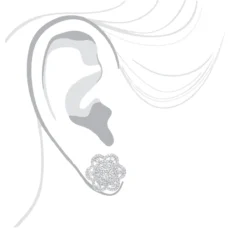 LUXURMAN 14K White Gold Unique Flower Ladies Diamond Cluster Stud Earrings 2.2ct -The King Of Accessories luxurman 14k gold unique flower ladies diamond cluster stud earrings 22ct bodwh