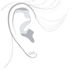 Luxurman Love Quotes: Small Diamond Infinity Earrings Sterling Silver Studs -The King Of Accessories luxurman love quotes small diamond infinity earrings sterling silver studs bod