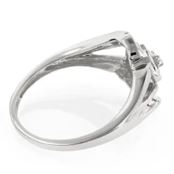 Moms 10K White Gold Heart Shaped Diamond Ring 0.10ct -The King Of Accessories moms 10k gold heart shaped diamond ring 010ct p 118 backwh