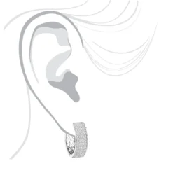 Pave Diamond Hoop Earrings 1.75ct 14K White Gold 11 Pave Diamond Hoop Earrings 1.75ct 14K White Gold -The King Of Accessories pave diamond hoop earrings 195ct 14k p 42950 bodwh