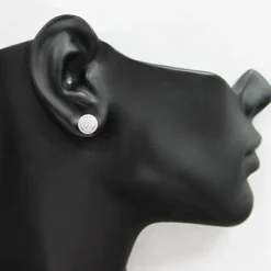 Pave Diamond Stud Earrings In Sterling Silver 0.26ct 5 Pave Diamond Stud Earrings In Sterling Silver 0.26ct -The King Of Accessories pave diamond stud earrings in sterling silver 026ct p 46813bod