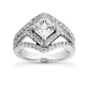 Platinum Diamond Engagement Ring 1.74ct 5.7mm