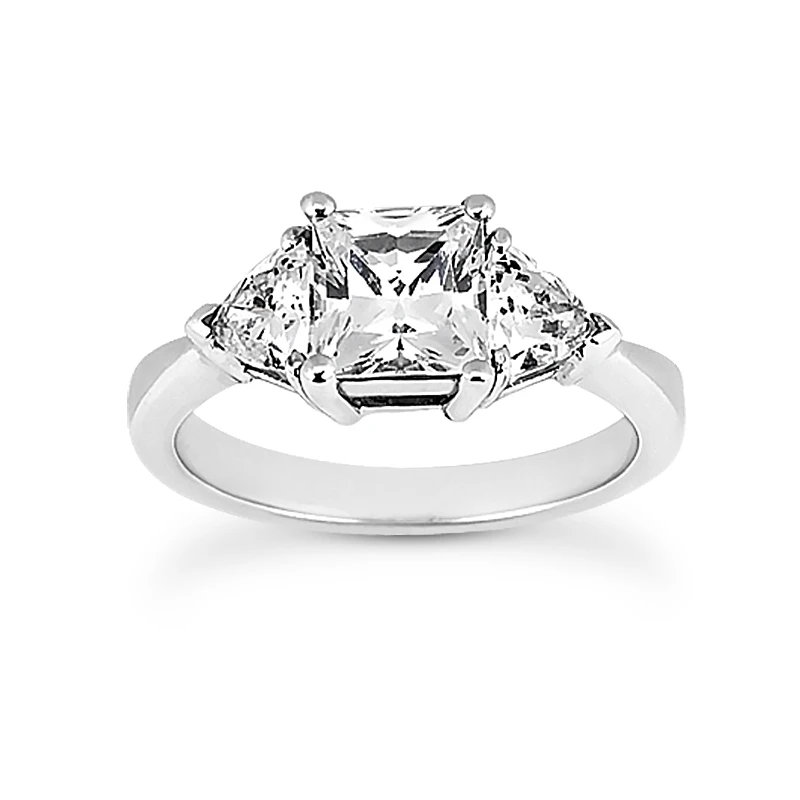 Platinum Diamond Engagement Ring Set 0.70ct 2 Platinum Diamond Engagement Ring Set 0.70ct - Image 2
