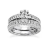 Platinum Diamond Engagement Ring Set 3.92ct
