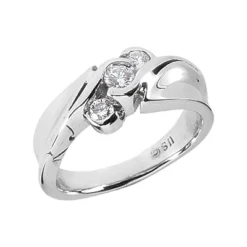 Platinum Ladies Diamond Ring 0.31ct