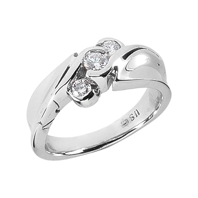 Platinum Ladies Diamond Ring 0.31ct 1 Platinum Ladies Diamond Ring 0.31ct