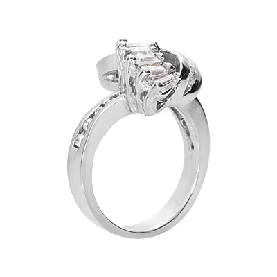 Platinum Ladies Diamond Ring 0.86ct 12.6mm 2 Platinum Ladies Diamond Ring 0.86ct 12.6mm - Image 2