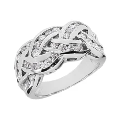 Platinum Round Diamond Ladies Ring 1.20ct 10.1mm