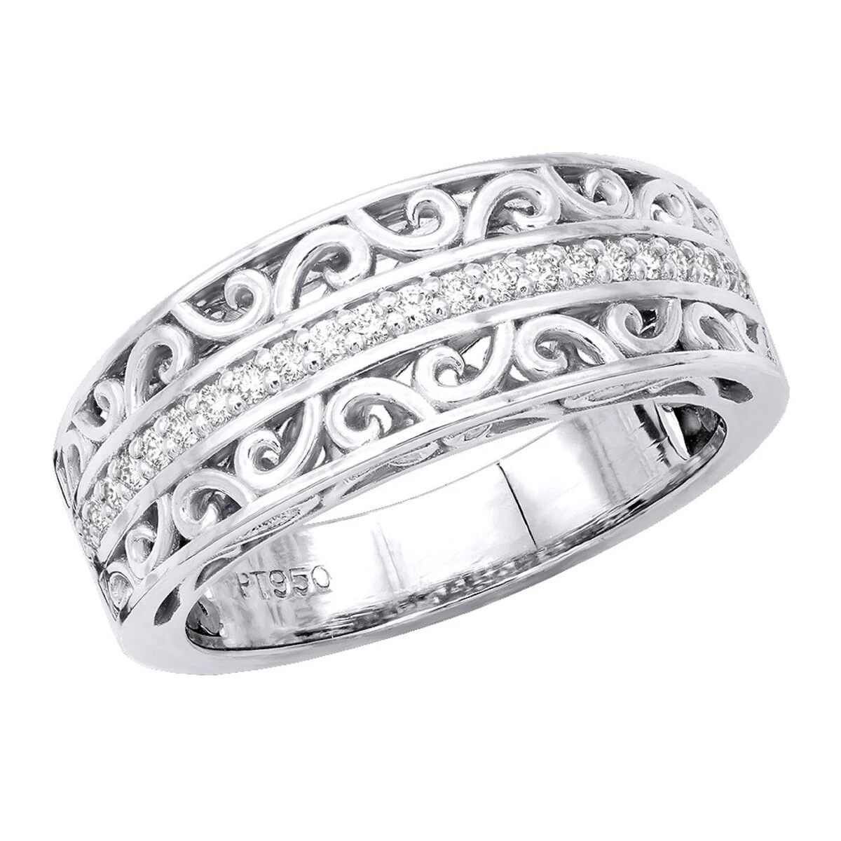Platinum Women's Diamond Ring 0.22ct 1 Platinum Women's Diamond Ring 0.22ct
