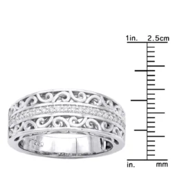 Platinum Women's Diamond Ring 0.22ct 7 Platinum Women's Diamond Ring 0.22ct -The King Of Accessories platinum womens diamond ring 022ct p 32777 ruler