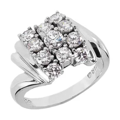 Platinum Women's Diamond Ring 2.05ct