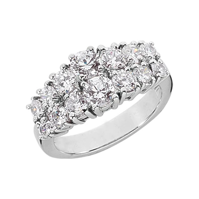Platinum Women's Diamond Ring 2ct 9.6mm 1 Platinum Women's Diamond Ring 2ct 9.6mm