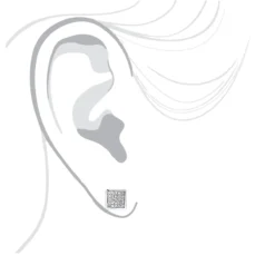 Princess Cut Diamond Earrings 0.5ct 14K White Gold -The King Of Accessories princess cut diamond earrings 053ct 14k p 44758 bodwh