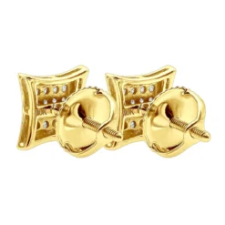 Real Diamond Earrings 10K White Gold Round Diamond Studs .1ct 12 Real Diamond Earrings 10K White Gold Round Diamond Studs .1ct -The King Of Accessories real diamond earrings 10k gold round diamond studs 18ct backye