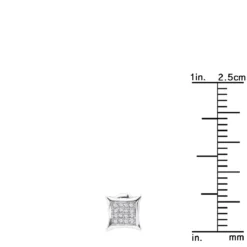 Real Diamond Earrings 10K White Gold Round Diamond Studs .1ct 15 Real Diamond Earrings 10K White Gold Round Diamond Studs .1ct -The King Of Accessories real diamond earrings 10k gold round diamond studs 18ct rulerwh