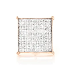 Real Hip Hop 10K Yellow Gold Men's Diamond Oversized Stud Earring 0.6ct 7 Real Hip Hop 10K Yellow Gold Men's Diamond Oversized Stud Earring 0.6ct -The King Of Accessories real hip hop jewelry10k gold mens diamond oversized stud earring 06ct ro