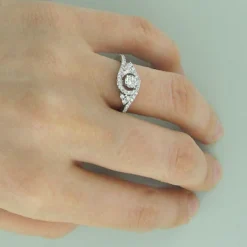 Ring Mountings 14K White Gold Diamond Engagement Ring Setting 0.78 -The King Of Accessories ring mountings 14k diamond engagement ring setting 078 p 6712bod