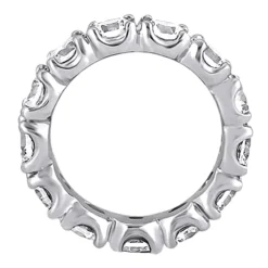 Round Diamond Eternity Band 2.7 Carats 14K White Gold Diamond Wedding Ring -The King Of Accessories round diamond eternity band 27 carats 14k gold diamond wedding ring 000831 backwh