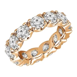 Round Diamond Eternity Band 2.7 Carats 14K White Gold Diamond Wedding Ring -The King Of Accessories round diamond eternity band 27 carats 14k gold diamond wedding ring 000831 ro