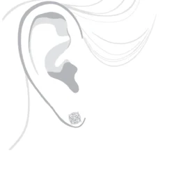 Round Diamond Stud Earrings 1.20ct 14K White Gold -The King Of Accessories round diamond stud earrings 140ct 14k gold bodwh